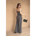 西裝綁帶抹胸搭配高腰寬褲S~L (2色)_10