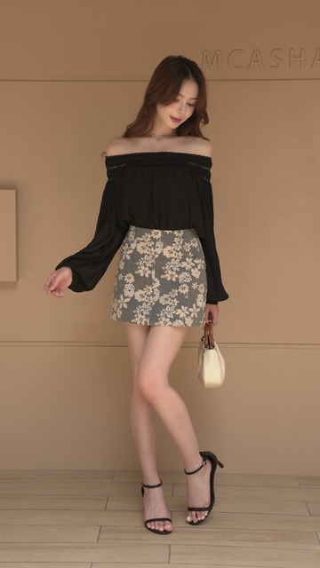 氣質一字領棉麻防曬上衣(2色)