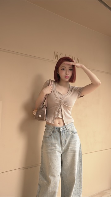 掛脖胸墊背心搭配小外套（4色）