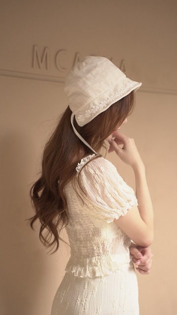 小花朵氣質淑女帽