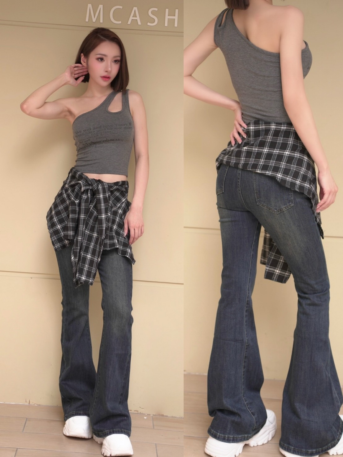 美式格紋綁帶喇叭長褲S-XL(2色）_ee86431f2fbf253285bff6d610c7a32a.jpg