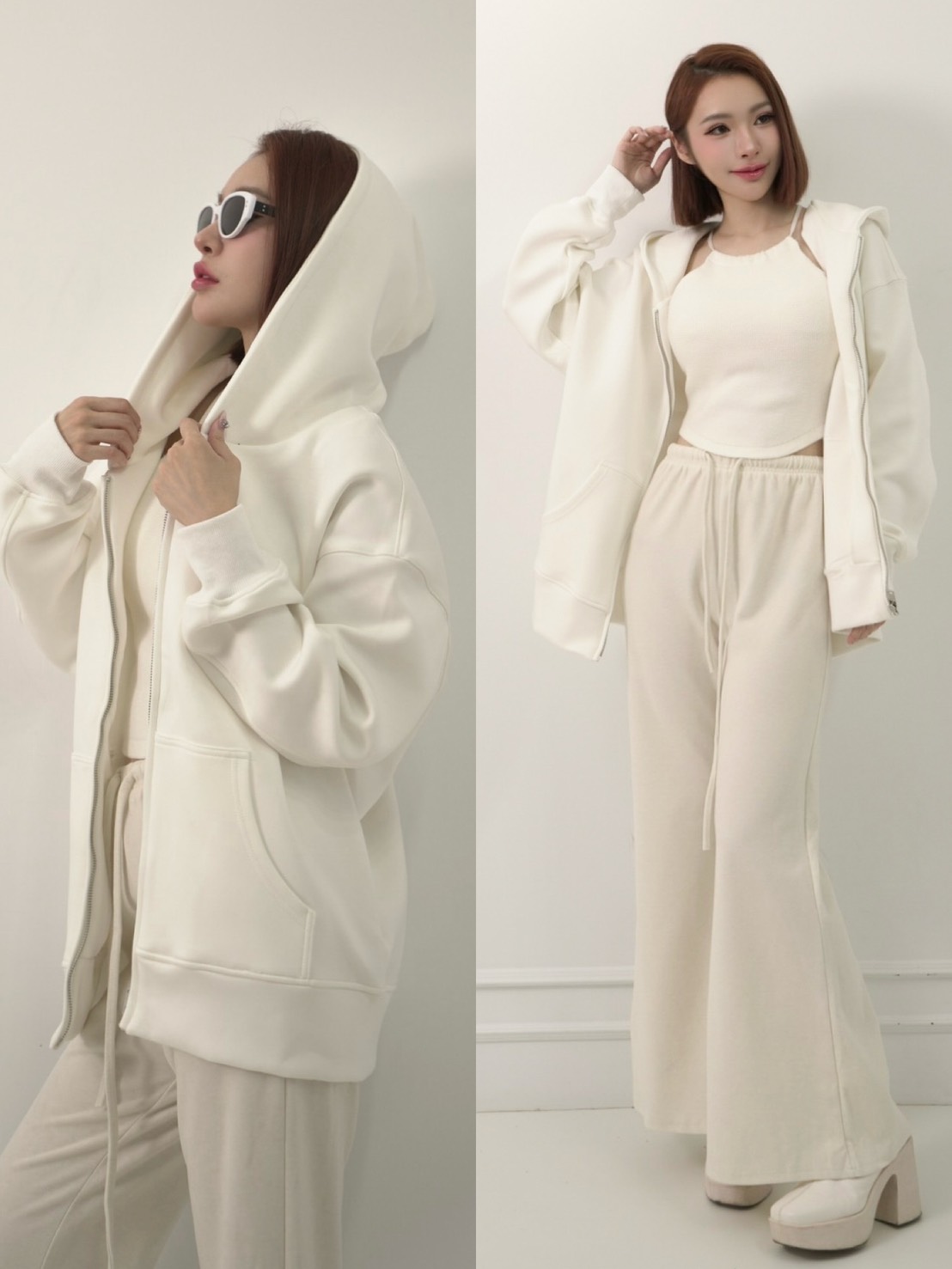 太值了時髦太空棉連帽長板外套