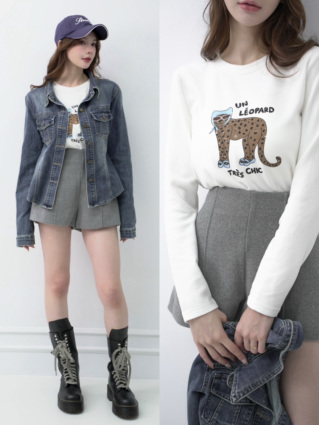 ➤觸感極好磨毛貓咪長袖棉TEE