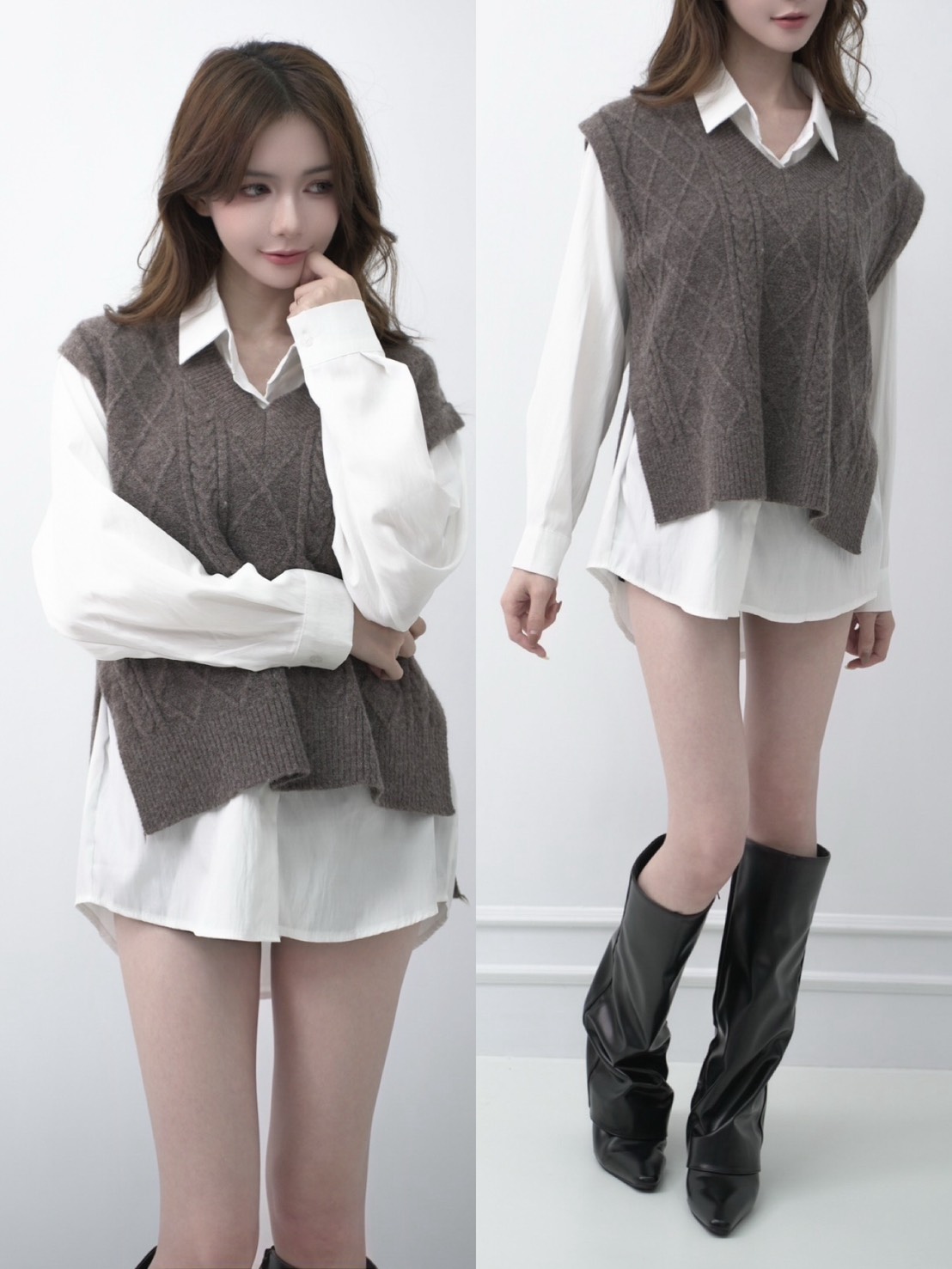 ➤學院風兩件套(4色)