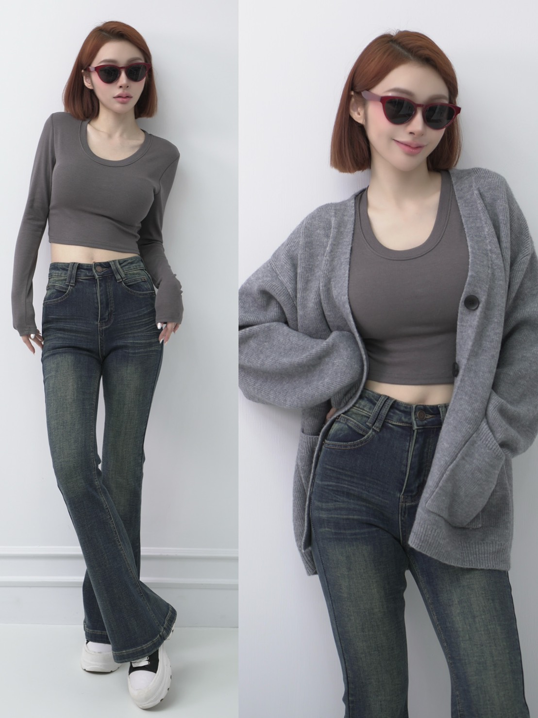 ➤基本款超好搭坑條圓領上衣(6色)