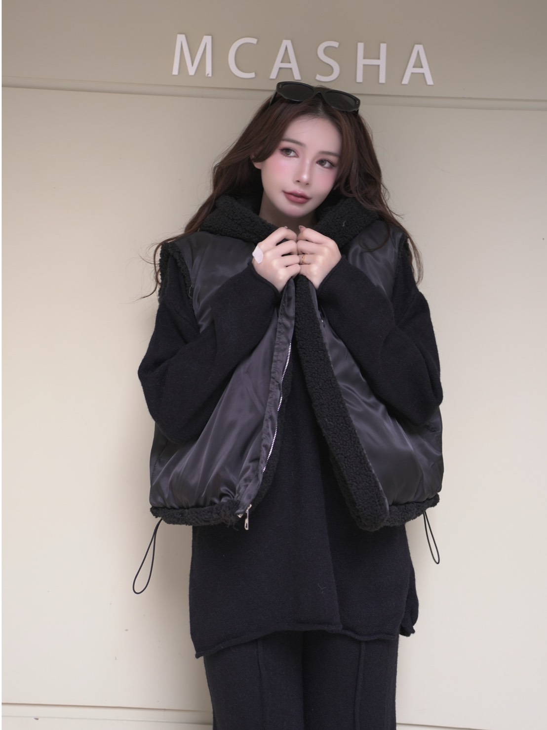 CP值超高兩面穿保暖鋪棉背心式外套(3色)