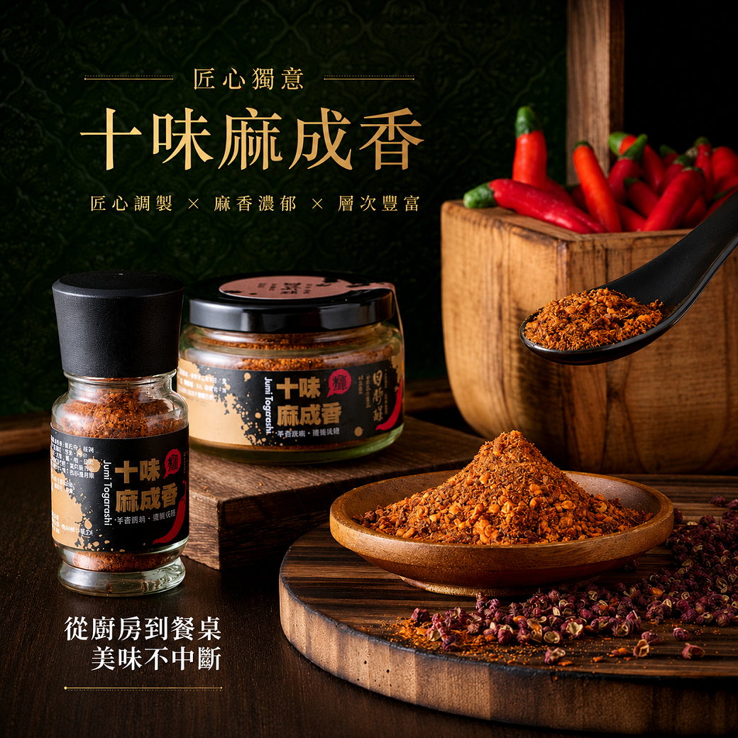 【日舒醒】十味麻成香 (28g)《最受歡迎靈魂香辣粉！2026撒瓶新上市》純素可