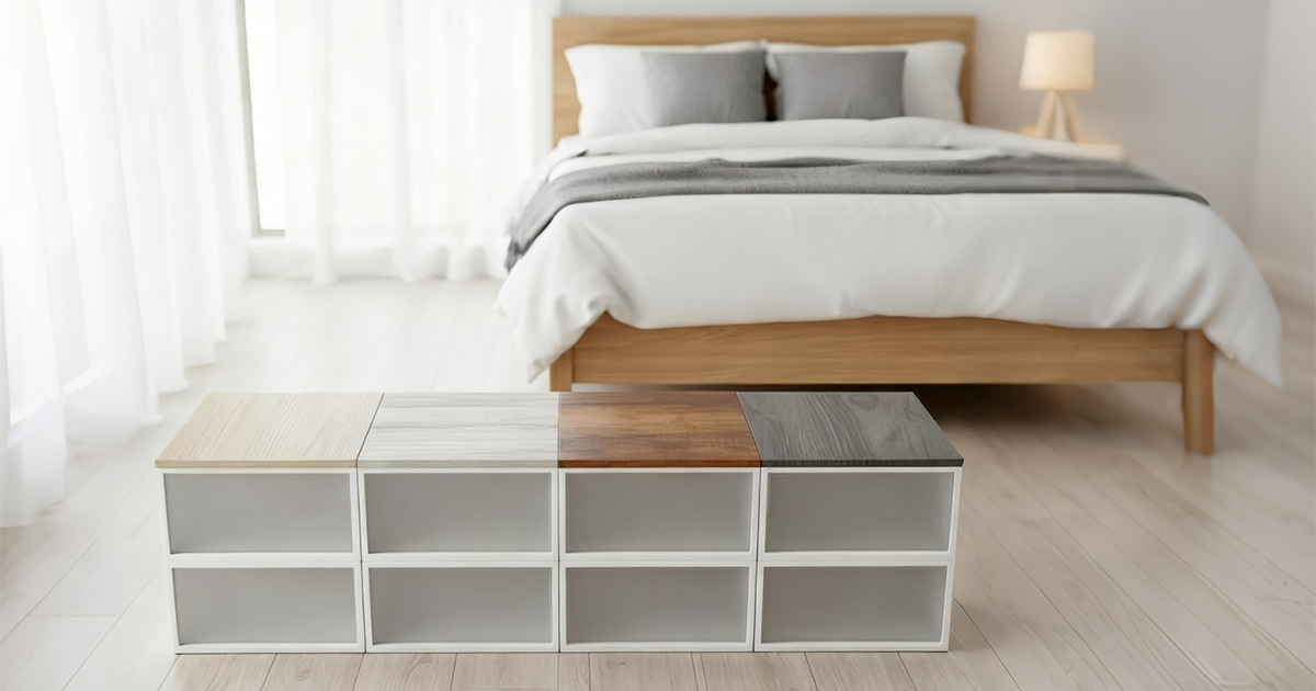 【收納升級】PP收納箱質感秒變北歐風邊櫃：職人級歐洲進口頂板的完美解決方案