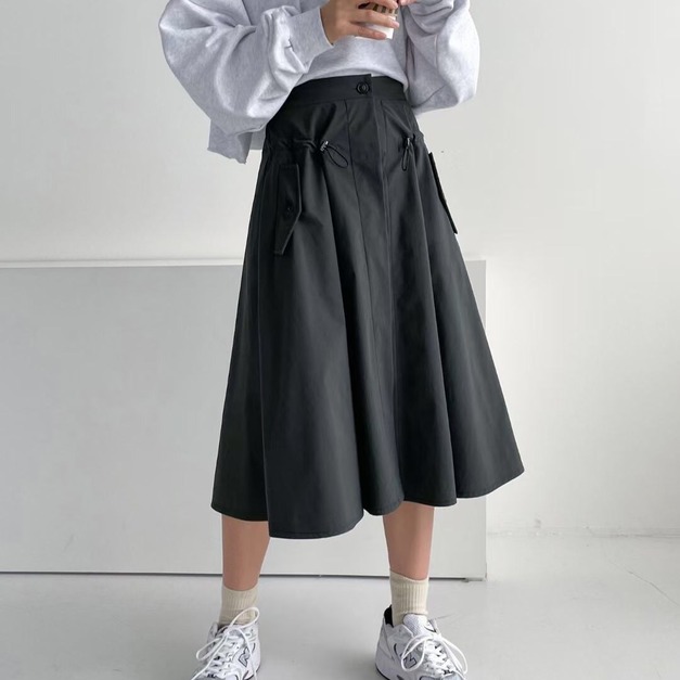 正韓-休閒造型圓裙