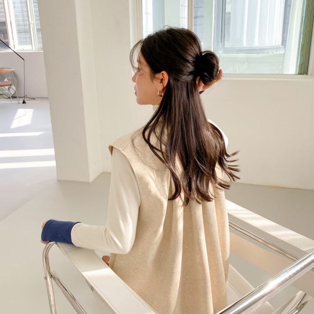 正韓-後壓褶毛尼背