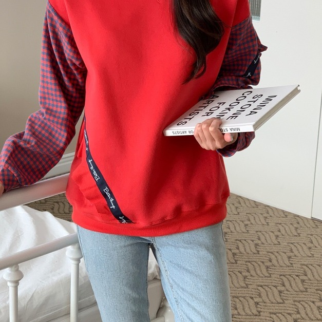 正韓-接格圓領衛衣