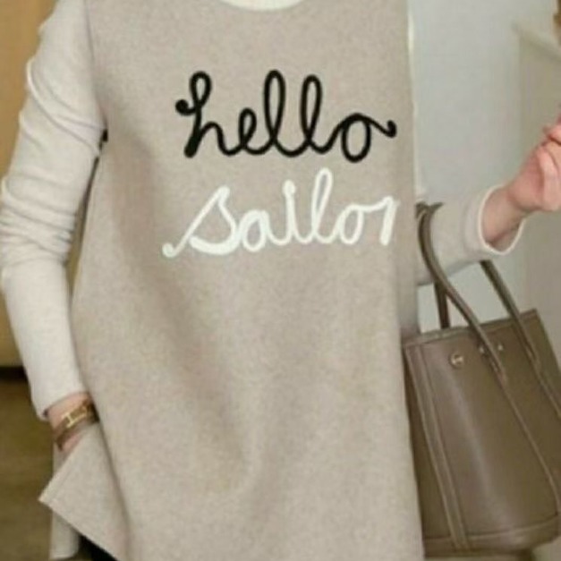 正韓-英文字簡約背心