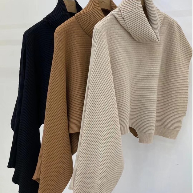 正韓-翻領設計款披肩