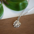 龜背芋項鍊 - 925純銀植物項鍊_6