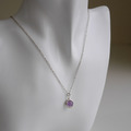薰衣草紫水晶純銀項鍊 2月誕生石項鍊_5