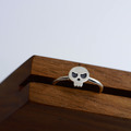 骷髏頭戒指 - 極細尾戒線戒_2