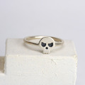 骷髏頭戒指 - 極細尾戒線戒_7