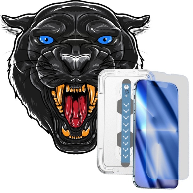 LOSOA 瞬間貼-黑豹鑽石膜 iPhone13&14系列