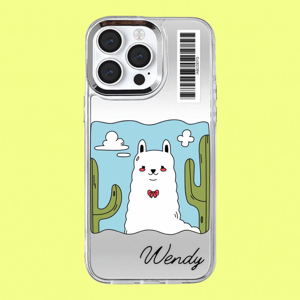 鏡面手機殼 - Elaine動物系列_1