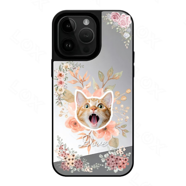 「Shine」鏡面殼 - 花卉頭像