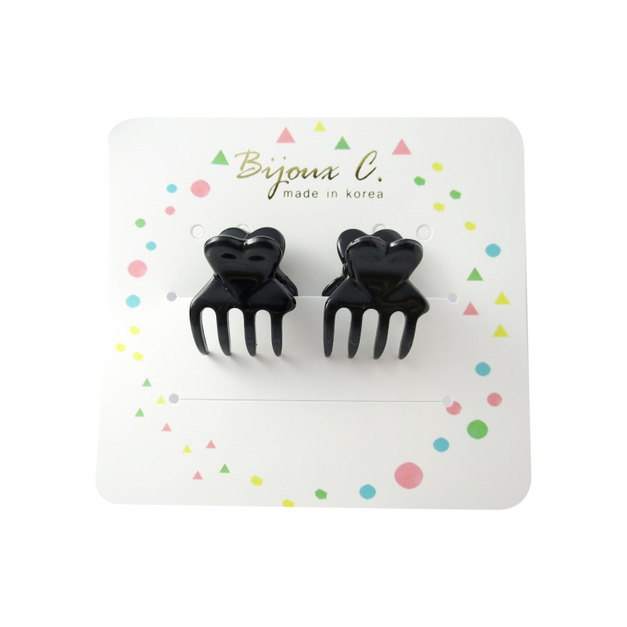 Bijoux C. 韓製髮夾-愛心(2入)
