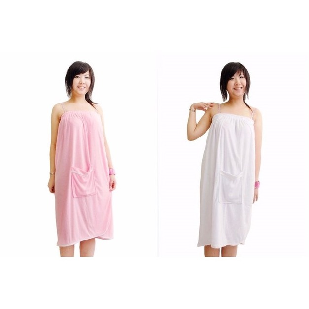 圍裙一片裙毛巾布美容衣