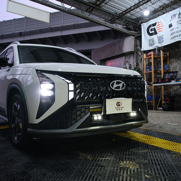 Hyundai Mufasa原廠LED大燈太暗？DRL 矩陣輔助照明升級方案｜駒達特專業改裝
