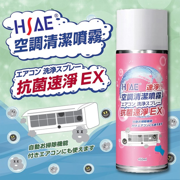 HSAE 冷氣清潔劑 洗冷氣 冷氣 清潔 速淨 空調清潔噴霧 小蒼蘭 清潔噴霧 夏天必備 450ml
