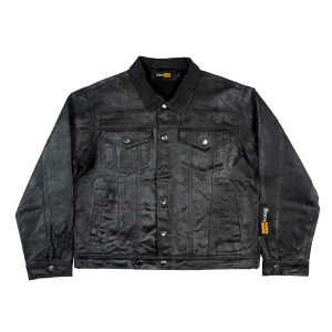 BLACK WAX DENIM JACKET