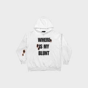 WHERE IS MY BLUNT ZIP-UP HOODIE