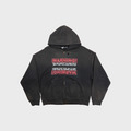WARNING ZIP-UP HOODIE