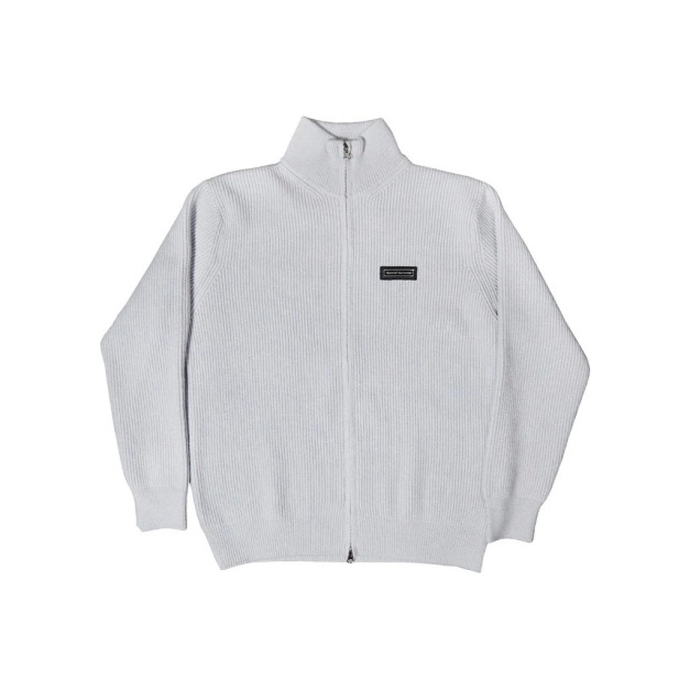 立領螺紋針織外套