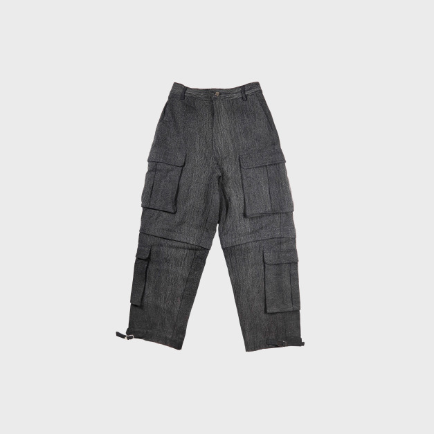 反光可拆式兩穿寬鬆工裝褲