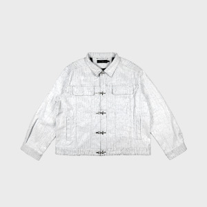 爆裂紋金屬扣外套