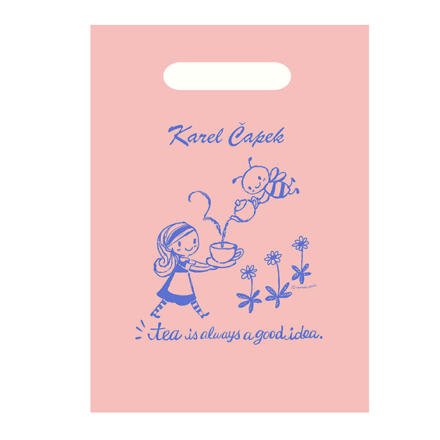 日本 Karel Capek 山田詩子紅茶店 - 原廠 正版提袋 塑膠袋 (小）