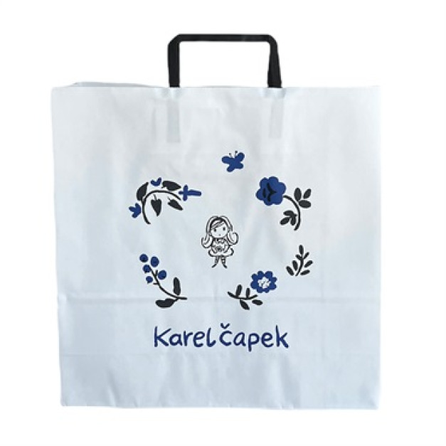 日本 Karel Capek 山田詩子紅茶店 - 正版提袋 白色愛麗絲 紙袋 (大）