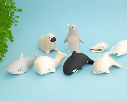 日本t Lab手工動物小木雕 夏日限定海洋系列共6款 Ps 狩獵隊雜貨 全新官網