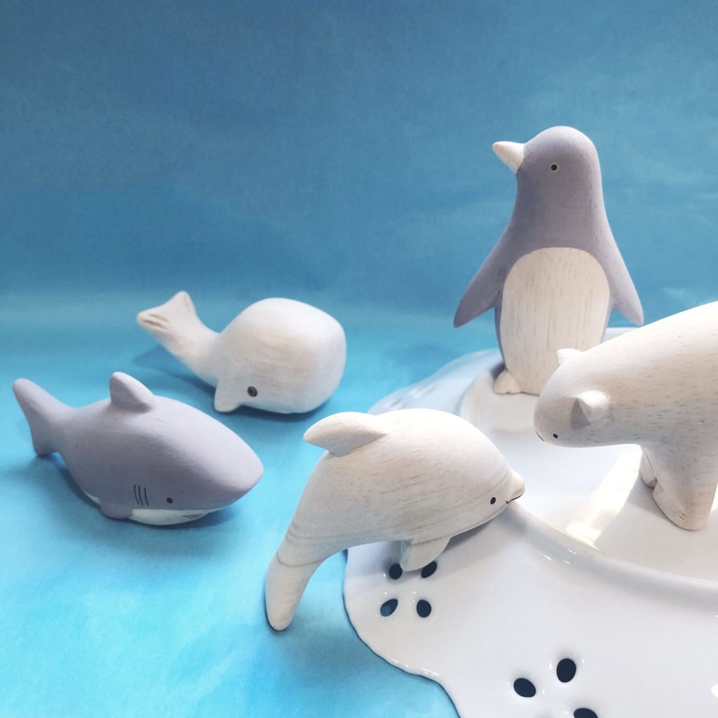 日本t Lab手工動物小木雕 夏日限定海洋系列共6款 Ps 狩獵隊雜貨 全新官網