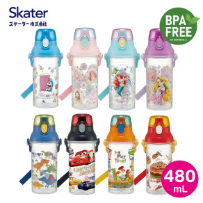 【Skater】兒童直飲式水壺-透明款(480mL)
