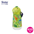 【Skater】兒童恐龍吸管式水壺 (420mL)