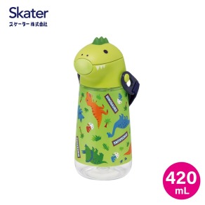 【Skater】兒童恐龍吸管式水壺 (420mL)