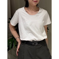 顯瘦絲光U領Tee SS17_1