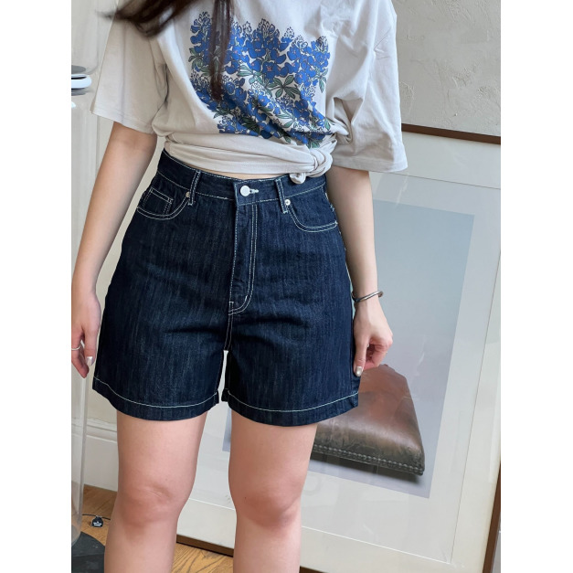 車線牛仔短褲｜海蒂夏季pick DJ09