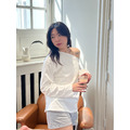 慵懶露肩長版tee LS15_6