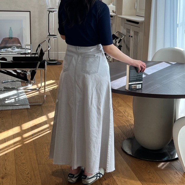 A line高腰牛仔長裙 SK08