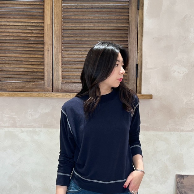 拷克縫線長袖tee LS14