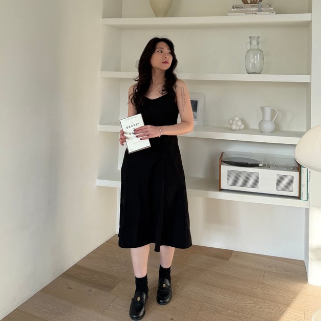 細肩修身長洋裝 DR08