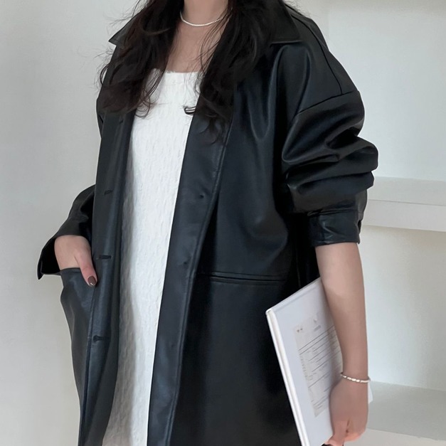 經典長版皮衣 JK14｜海蒂這次超愛的款式之一🤍