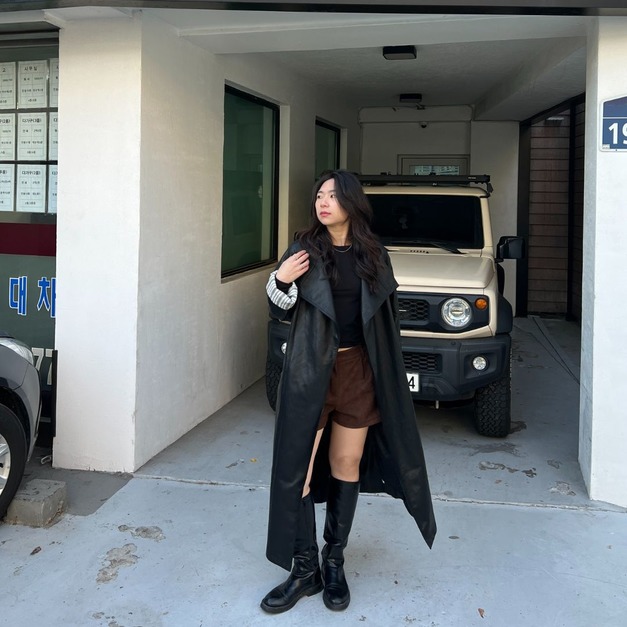 質感皮革大衣 JK18