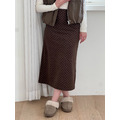 咖啡菱格紋裙 SK10_4